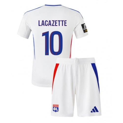 Fotbalové Dres Olympique Lyonnais Alexandre Lacazette #10 Dětské Domácí 2024-25 Krátký Rukáv (+ trenýrky)